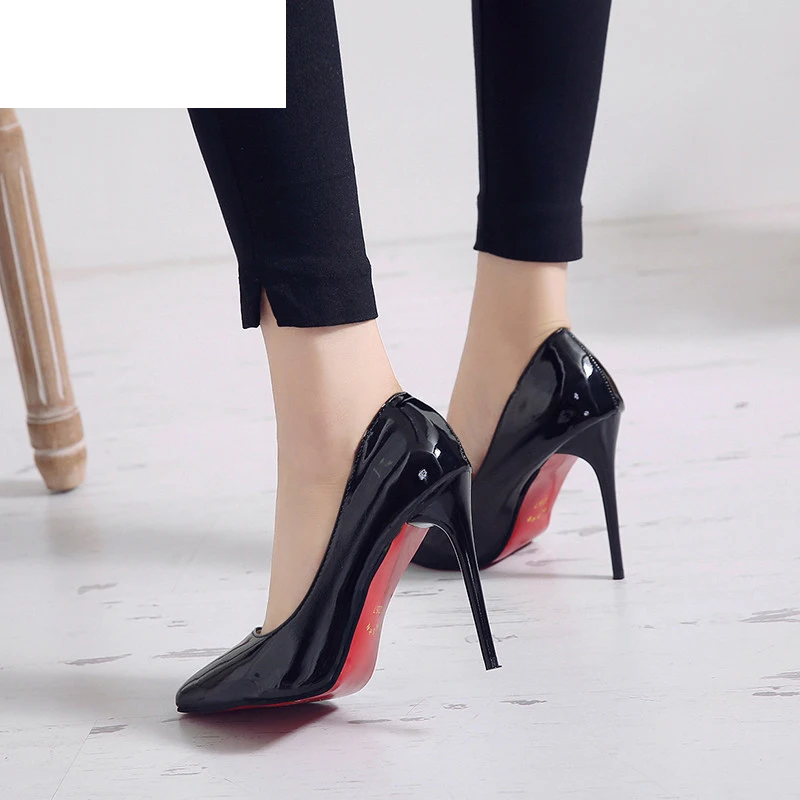 Туфли-лодочки женские на шпильке 35-44 размера плюс каблук 2020 | Обувь