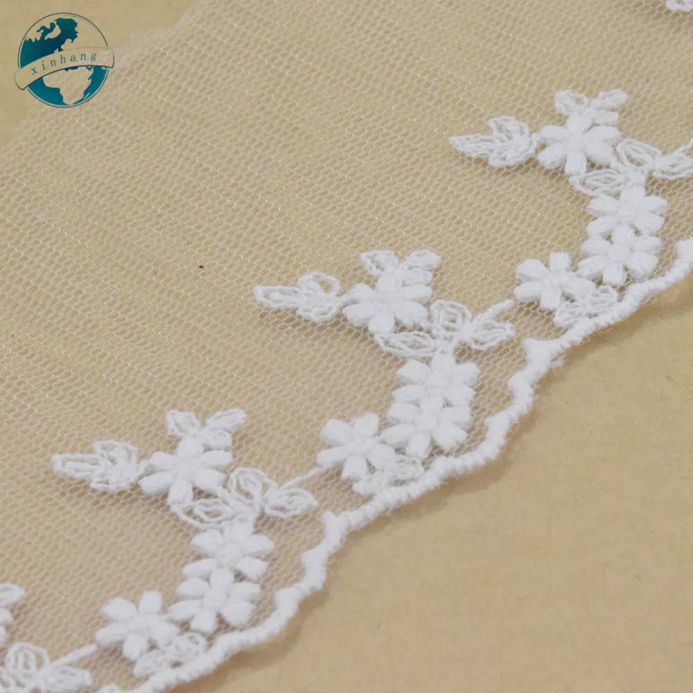 Хлопковая вышивка шириной 6 см кружевная швейная лента гипюр африканская ткань