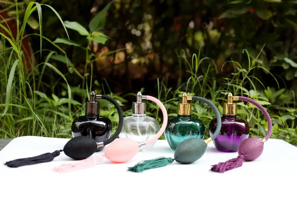 

100ML Crystal Apple-shaped Airbag Perfume Empty Bottle with Long Tube Airbag Nozzle 10PCS/LOT