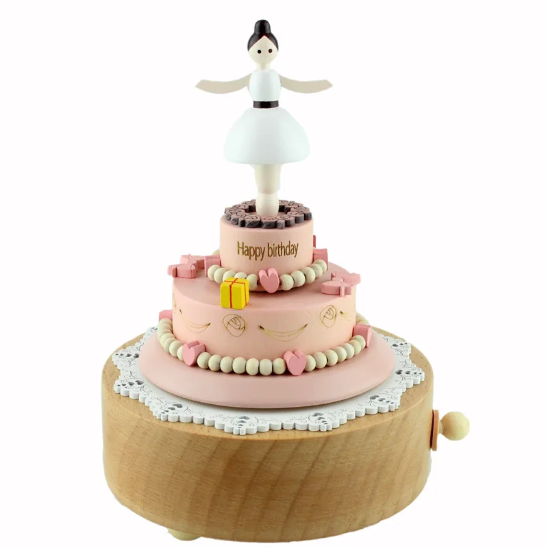 Очаровательная деревянная музыкальная копилка подарок на день рождения