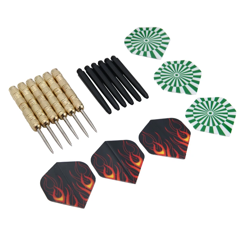 6pcs 14g Steel Tip Darts Set Professional 15.2cm Stainless With Brass Darts Shafts Party Entertainment Hobby Toy