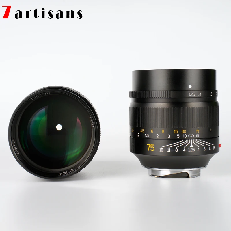 7artisans 75 мм F1.25 портретный объектив Leica M LM крепление для объектива Камера M240 M3 M5 M6 M7