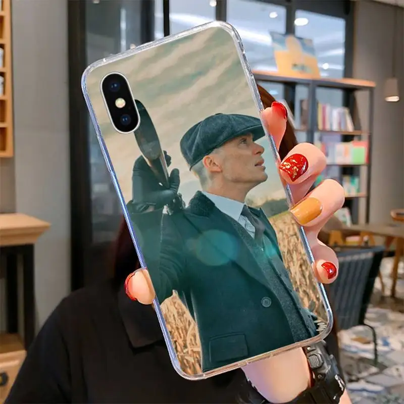 

Peaky Blinders Phone Case For Iphone 5 6 7 8 11 Plus XR X XS MAX SE2020 iPhone 11PRO Transparent Case