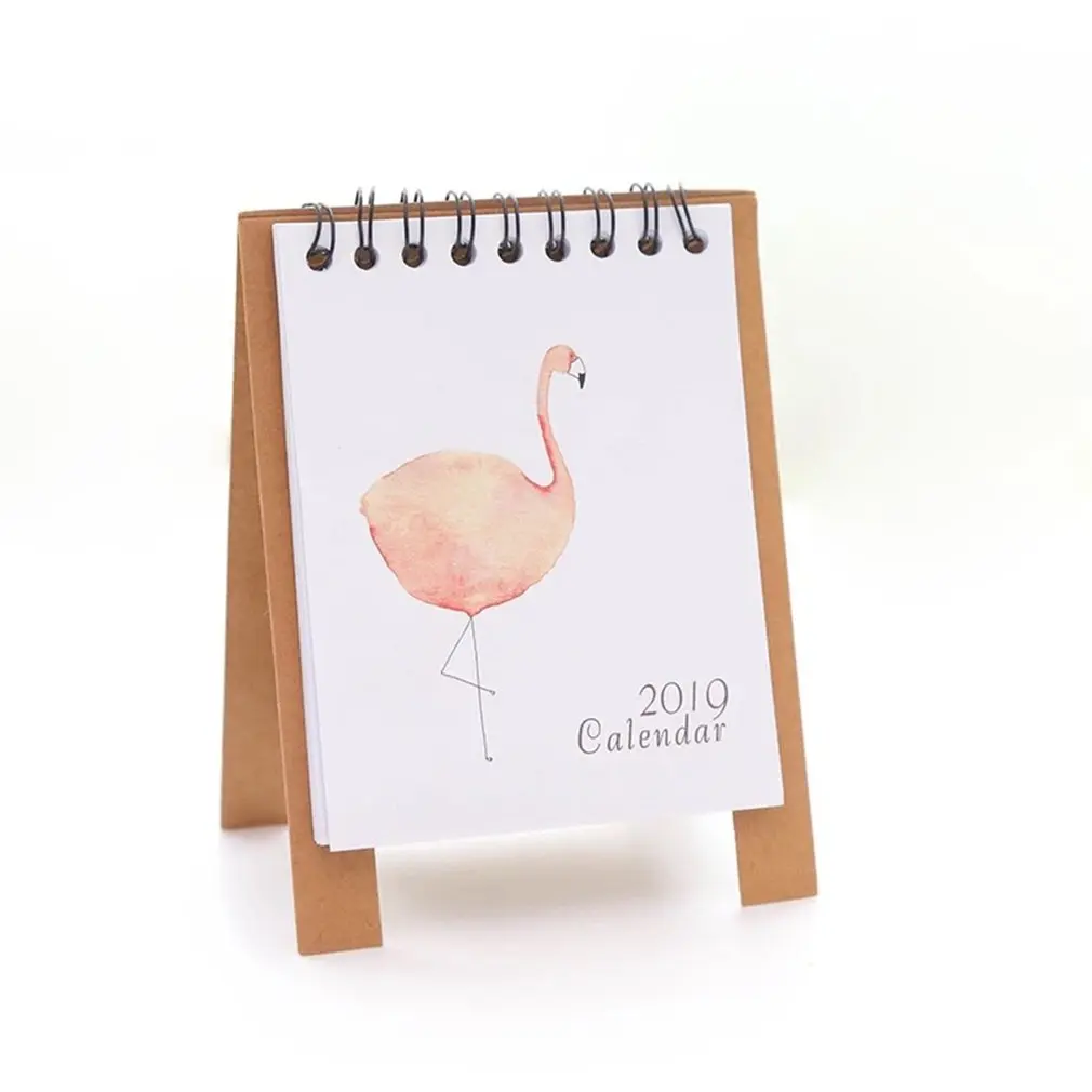 2019 Набор креативных милых настольных календарей напоминаний Kawaii канцелярских принадлежностей Лунный DIY планировщик.