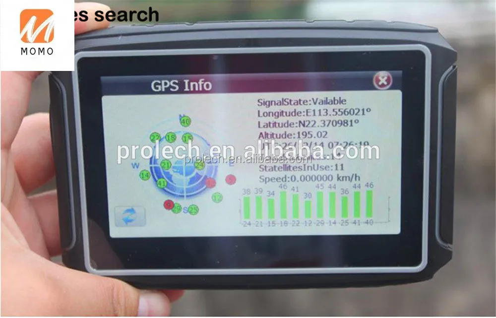 

Waterproof motorcycle gps car gps 8GB touch screen marine gps speedometer