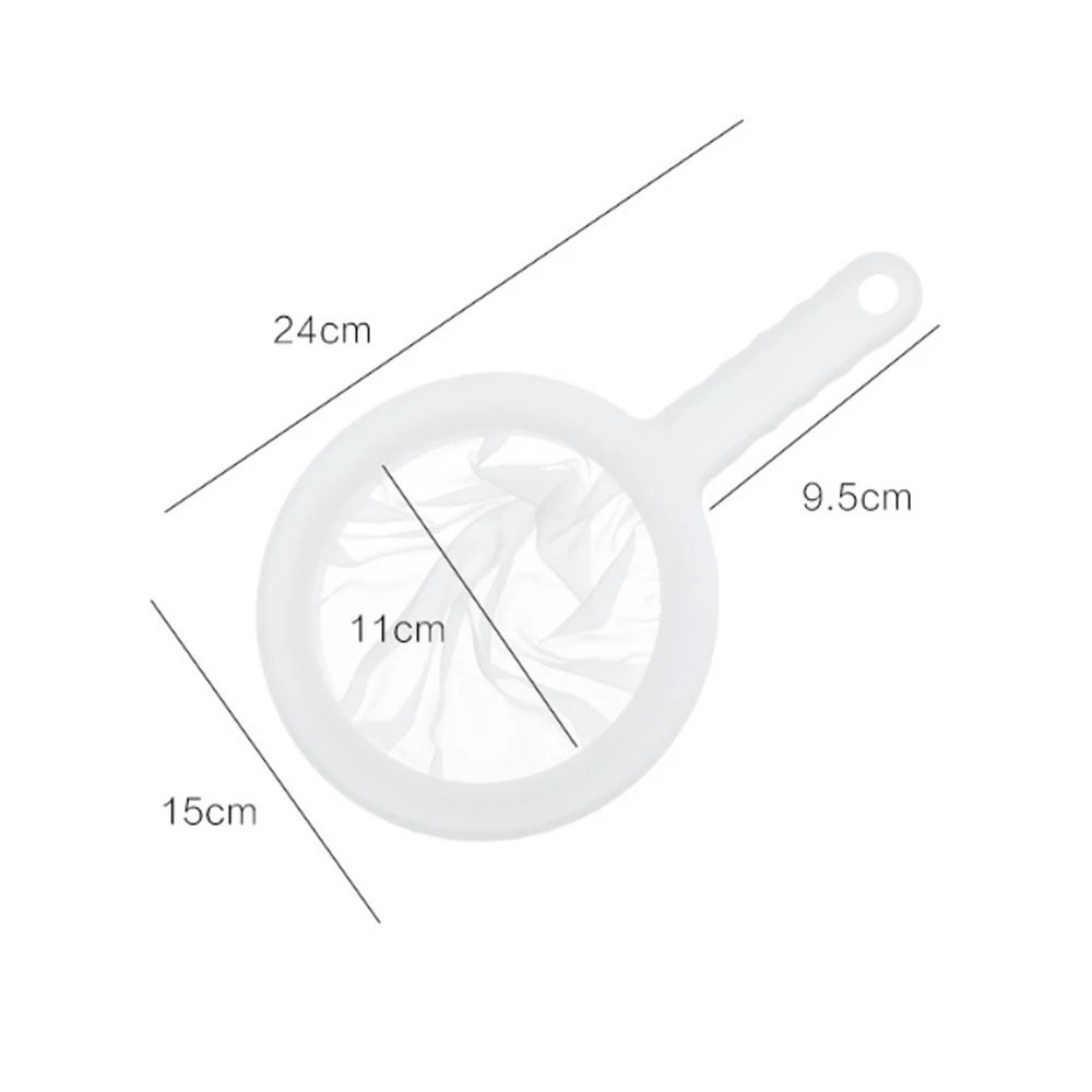 

100/200/400 Mesh Kitchen Ultra-fine Mesh Strainer Kitchen Nylon Mesh Filter Spoon For Suitable For Soy Milk Coffee Milk Yogurt