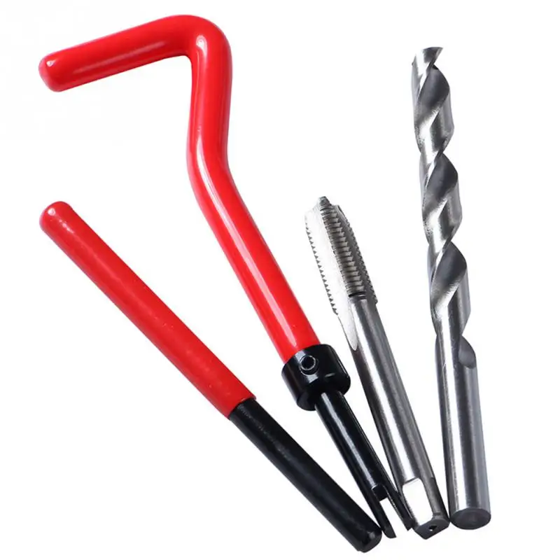 

NEW30Pcs Tap Wrench Cutter Repair Kit Hand Tools Red Thread Wire Insert stainless steel small wrench Repairing Tool Kit M5/M6/M8