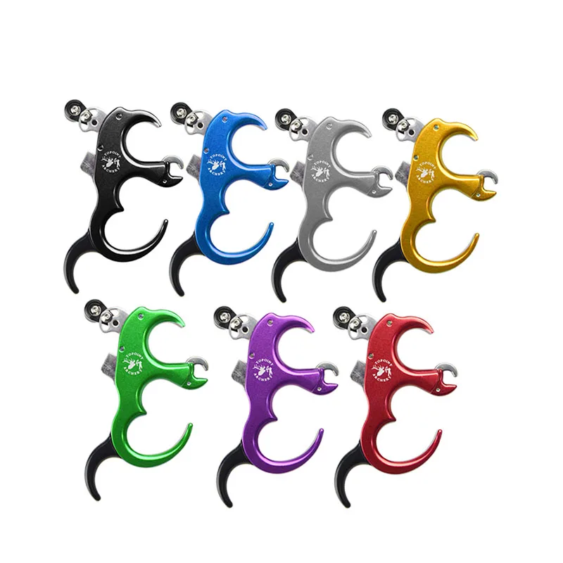 1 шт. стрельба из лука лук релиз помощь регулируемый 3/4 пальцы Алюминиевый сплав