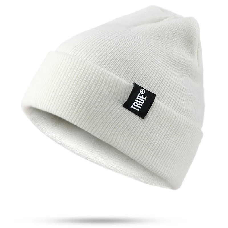 New women's winter caps wool hats warm skullies Knitted beanies man black high quality cotton cap bone thick unisex gorras TRUE |