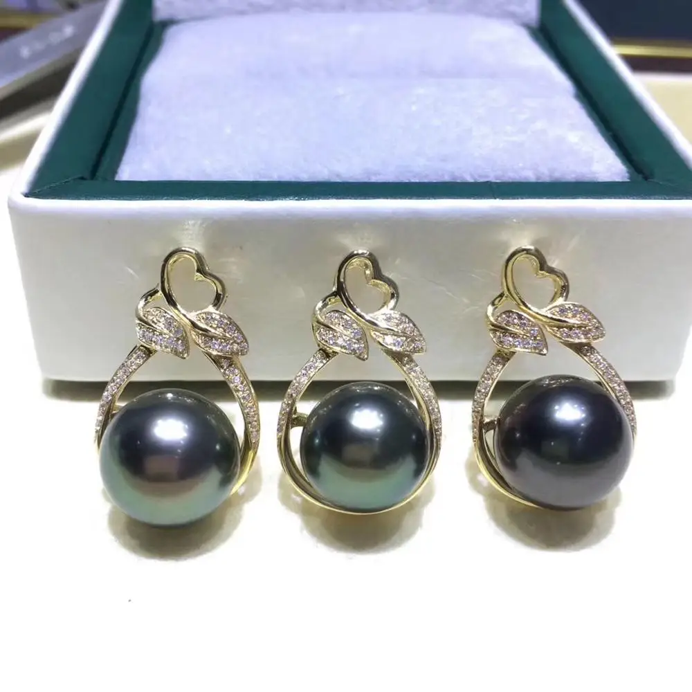 

Wedding Bridal Lady 14K Gold Pendant Mountings Settings Jewelry Findings Parts for Pearls Coral Agate Crystal Beads Stones