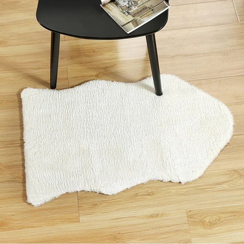 Напольные коврики из имитации овечьей шерсти однотонные шерстяные Домашние для