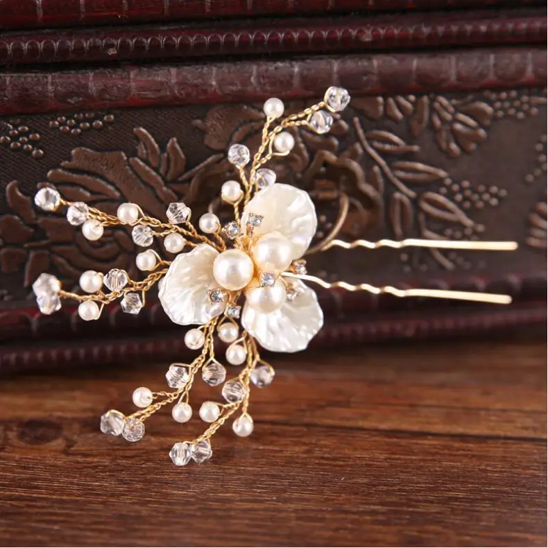 

Golden Pearl U-shaped Stitch Hairpin 2020 New European Romantic Mori Female Hairpin