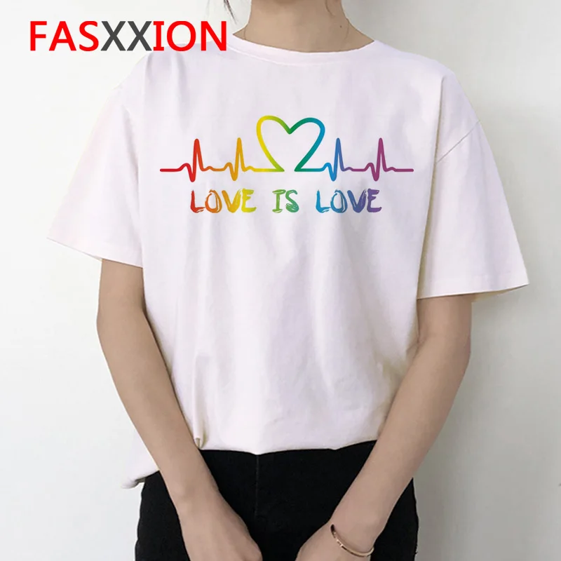 ЛГБТ гордость футболка для женщин геев лесбиянок радуга хип-хоп love is уличная