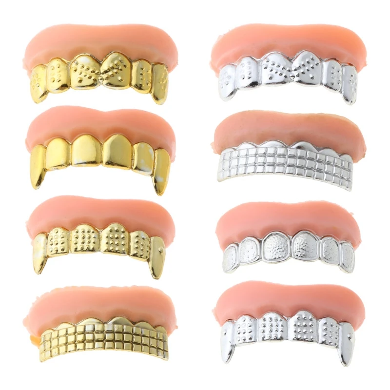 

12pcs/set Halloween Party Prank Toys Simulation Rotten Teeth Vampire Denture