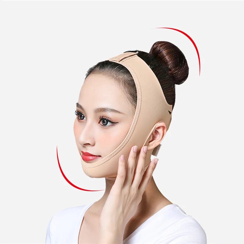 Спящее лицо тонкая физически подтягивающая повязка для похудения и лифтинга