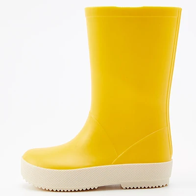 Yellow DRIPDROP Детские сапоги | Резиновые сапоги для девочек | Резиновые сапоги для мальчиков ботинки для мальчиков | Осенние сапоги | Детский дождевик | Детский плащ | Пончо для девочки | Плащ для мальчика - Цвет: Yellow