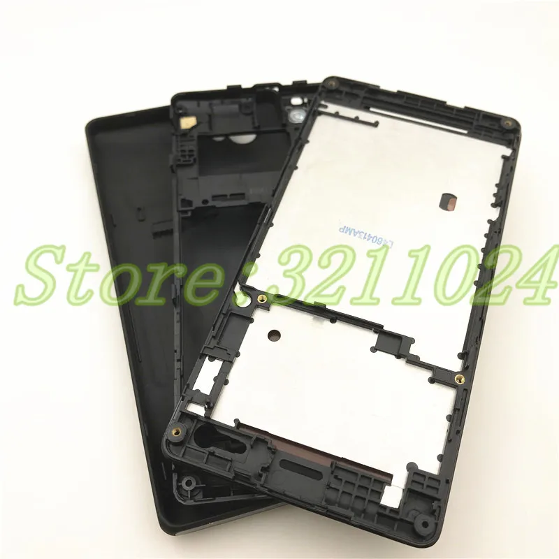 Высокое качество полной лампы проектора Sony Xperia M C1904 C1905 C2004 C2005 ЖК-панель средняя рамка чехол Крышка батарейного отсека Боковая кнопка