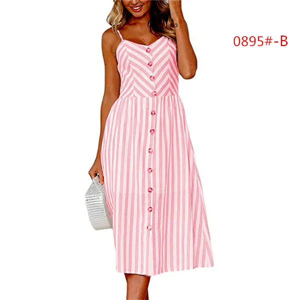0895 pink Сексуальное женское платье в стиле бохо с коротким рукавом и принтом, длинное платье, вечерние платья подружек невесты, длинное женское платье - Цвет: 0895 pink