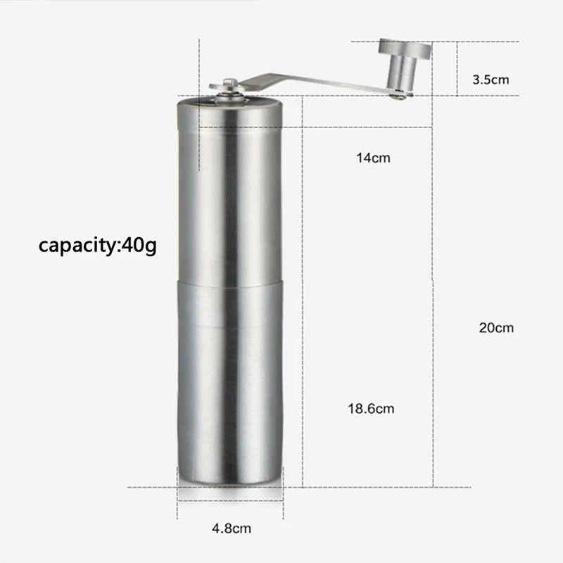 Ручная кофемолка из нержавеющей стали набор Кофи мельниц керамическая