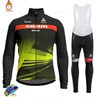2021 зимняя велосипедная футболка, флисовая одежда для велоспорта, комплект велосипедных комбинезонов, велосипедная форма, Maillot Ciclismo Hombre