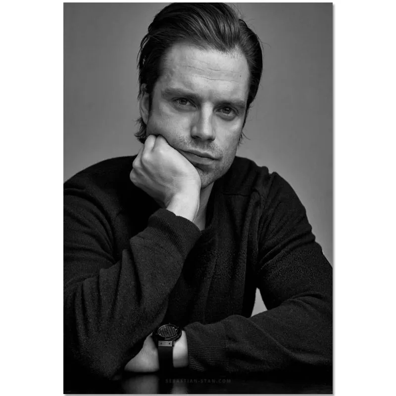 Модный классический постер на заказ Себастьян Стэн тканевый домашний декор