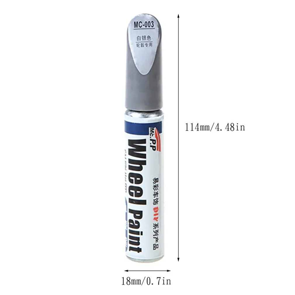 

Hot Wheel Pen Car Wheel Aluminum Alloy Silver Car Rim Renovation Repair Paint Spray Scratch Repair Touch Up Tool Dropshipping