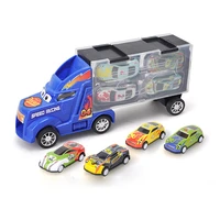 simulation tractor toy container truck metal car model slide storage car set boy children gift collect toy figures