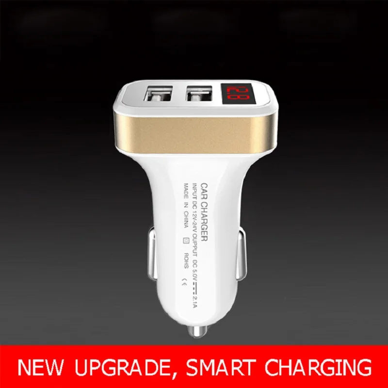 Автомобильное зарядное устройство ESVNE 5V 2.1A с двумя USB для iPhone 6 7 8 X Samsung Xiaomi Redmi