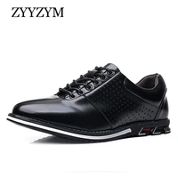 zyyzym 2022 spring summer mens casual leather shoes internal elevation breathable versatile business large size eur 39 50