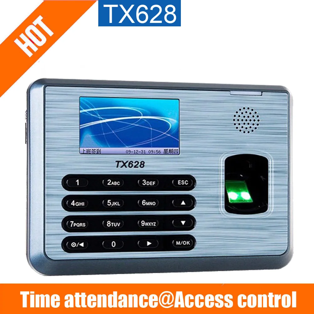 TX628 3-дюймовый цветной экран новый S30 TCP/IP RS232/485 биометрический отпечаток времени