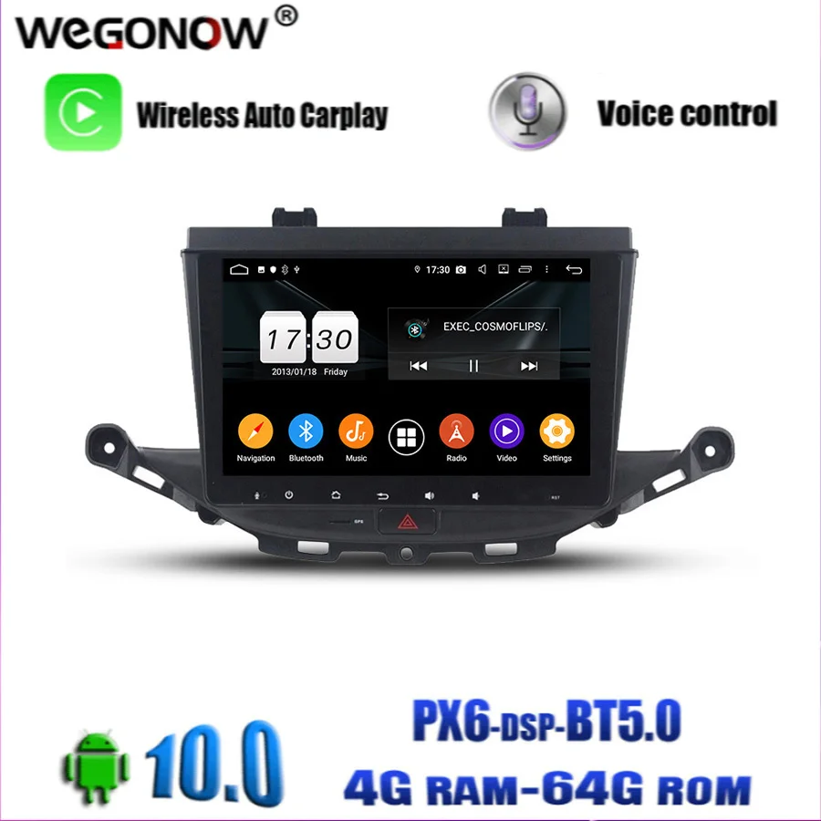 PX6 HD 9 &quotAndroid 10 0 для Opel ASTRA K 2016 2017 4 Гб ОЗУ 64 ПЗУ 8 ядер автомобильный DVD-плеер GPS карта