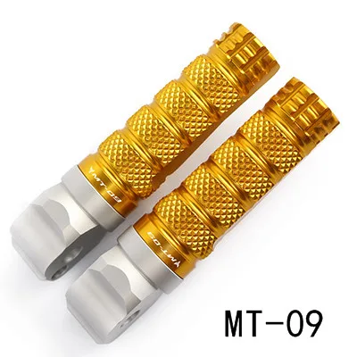 MT-09 gold 1 пара ЧПУ Алюминий мотоциклетные Задние подножки для ног ножная педаль для Yamaha MT07 MT-07 MT 07 MT09 MT-09 MT 09 - Цвет: MT-09 gold