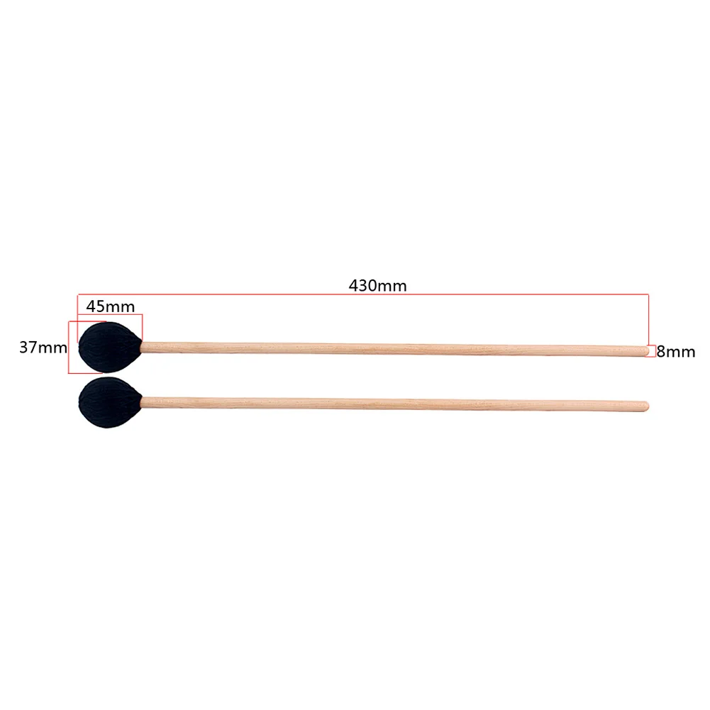 

1 Pair Soft Head Wood Mallets Drum Sticks Percussion Instrument Accessories