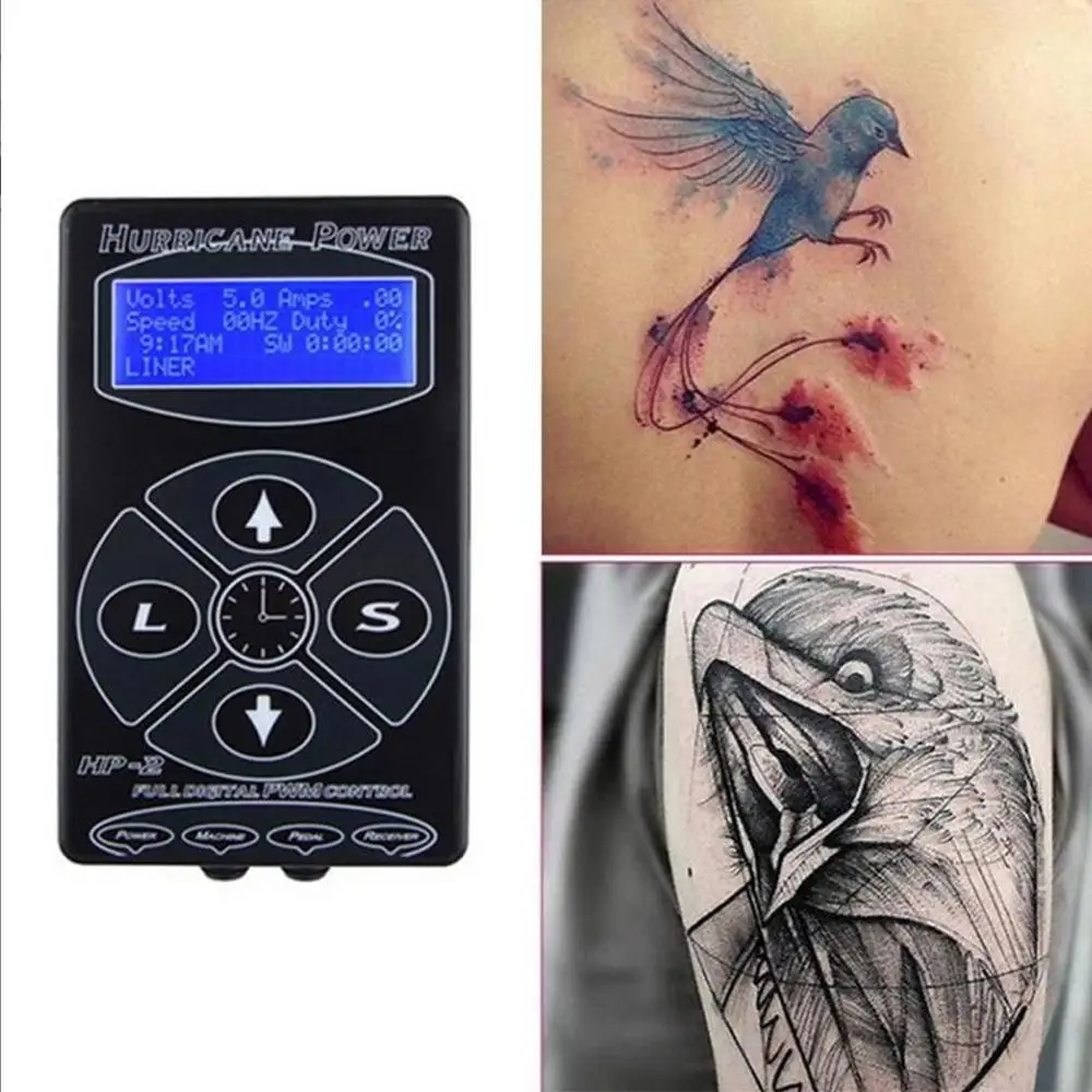 Татуировка трансформатор hp 2 Электропитание для тату мощность цифровой двойной