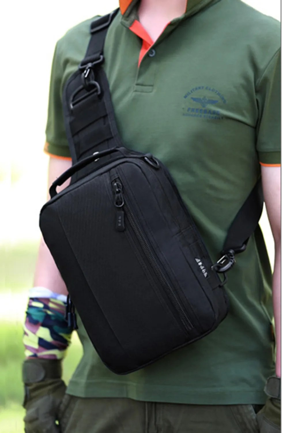 

NANCY TINO Waterproof 1000D Nylon Assault Travel Famous High Capacity Military Designer Shoulder Messenger Sling Chest Back Pack