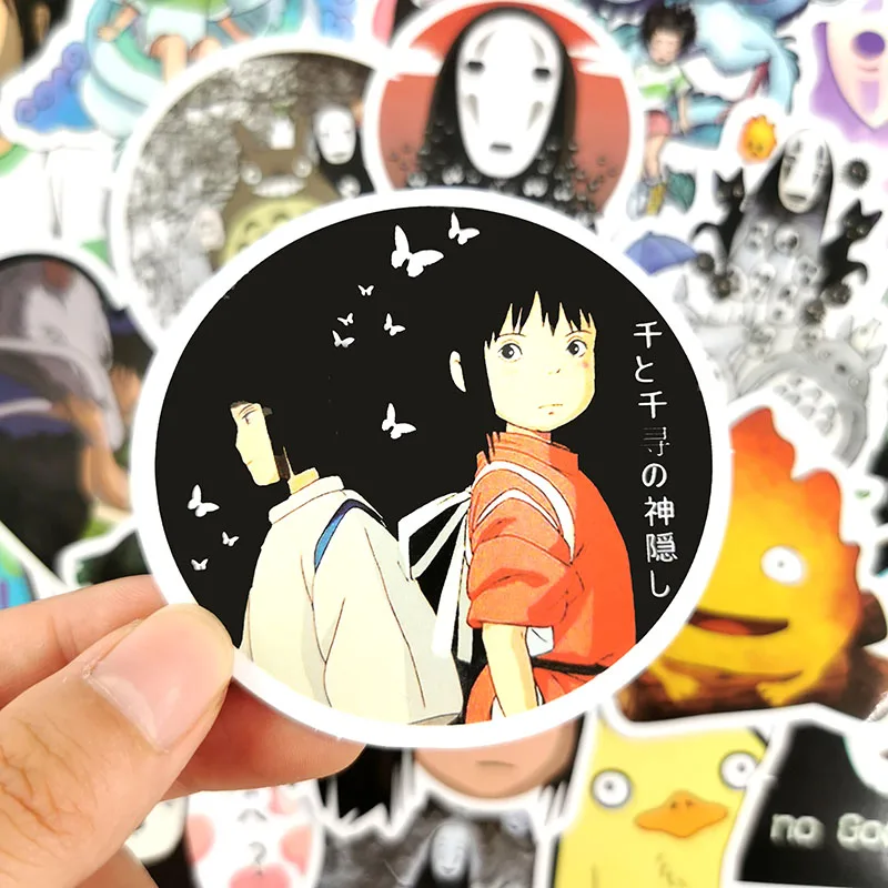 50 шт. креативная унесенная спиралью наклейка sHayao Miyazaki No Face Мужская наклейка с мобильным телефоном ноутбук гитара скейтборд наклейка s
