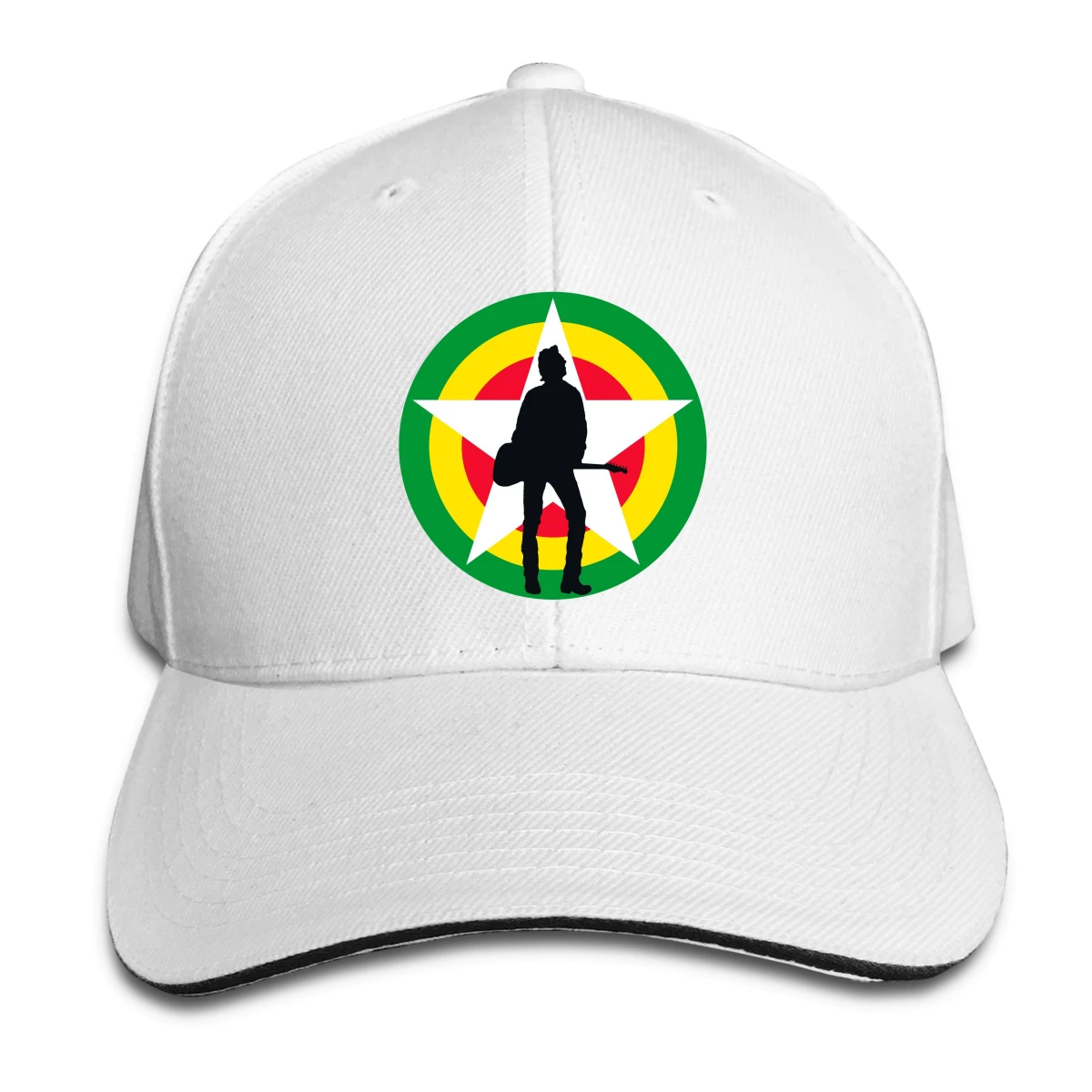 Мужская бейсболка кепки от солнца Джо Страммер металлический ремешок