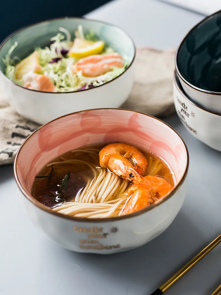

Star Series Ceramic Bowl Fruit Salad Tray Cute Noodle Bowl Dream Bank Department Theme Restaurant Serving Bowl 2021 Fashion