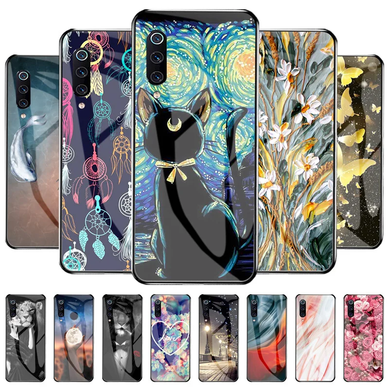 Shockproof Case For Xiaomi Mi 9T Pro Case Tempered Glass Mi 9 T Hard Funda For Xiaomi Mi 9 Lite Mi9 SE Pro Phone Cover Bumper