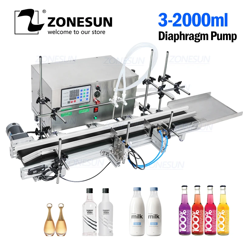 comprar Zonesun Máquina De Enchimento Da Garrafa Líquida Do Cnc Do Desktop Automático Completo Perfume Suco Leite Máquinas De Enchimento Da Garrafa água Com Transporte