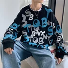 Мужская толстовка в стиле хип-хоп, темно-синяя Повседневная Толстовка свободного покроя в стиле панк, одежда для улицы, весна-осень 2022