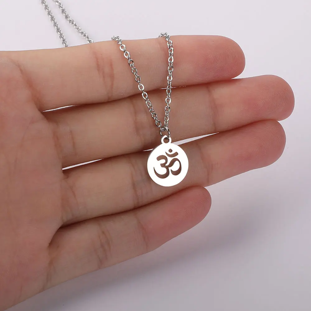 AAAAA качество 100% нержавеющая сталь Подвеска-ом ожерелье для женщин никогда не