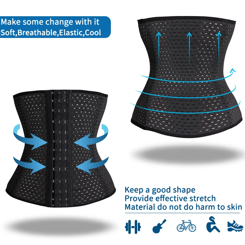 Корсет женский Стальной корректирующий утягивающий эластичный пояс живот