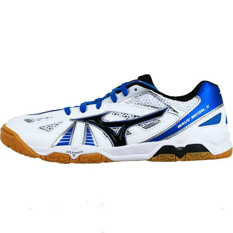 Оригинальные кроссовки Mizuno Wave медаль 5 для настольного тенниса для сборной команды, устойчивая спортивная обувь, дышащие кроссовки - Цвет: 81GA151527