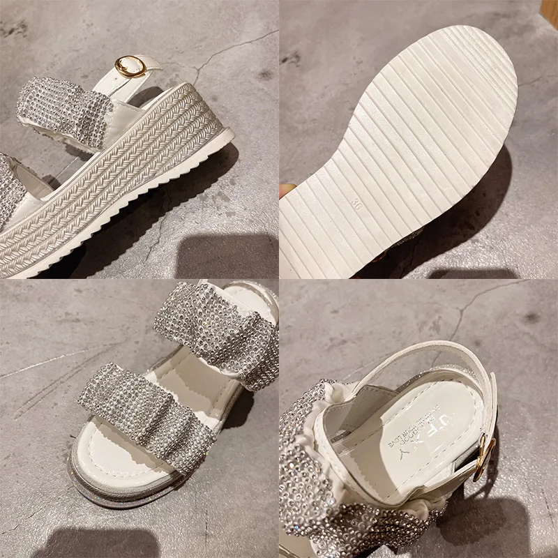 

Women Sandals 2021 Summer Shoes For Women Shoe Sandals Women Summer New 2021 Ladies Shoe Platform Rhinestones Bling Shoes