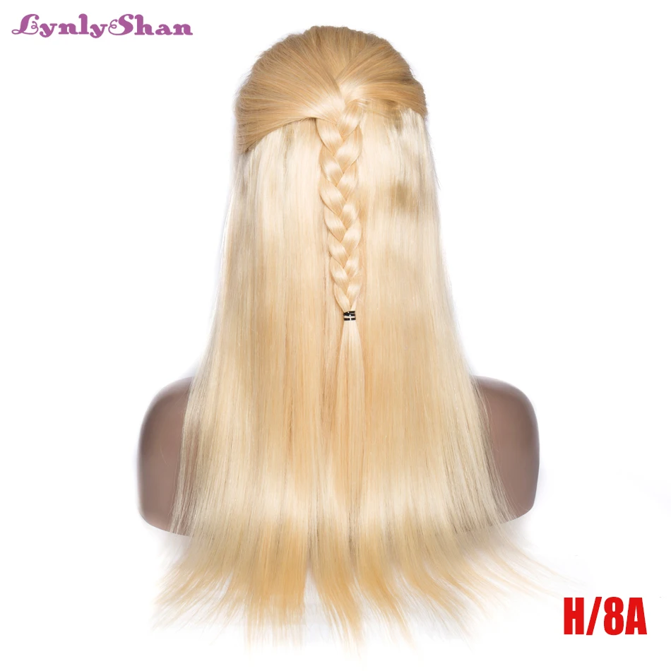 

613 blonde lace front wig Straight Human Hair Wigs 13*4 Lace Front Wig Brazilian Remy Hair 150% Density Free Shipping Lynlyshan