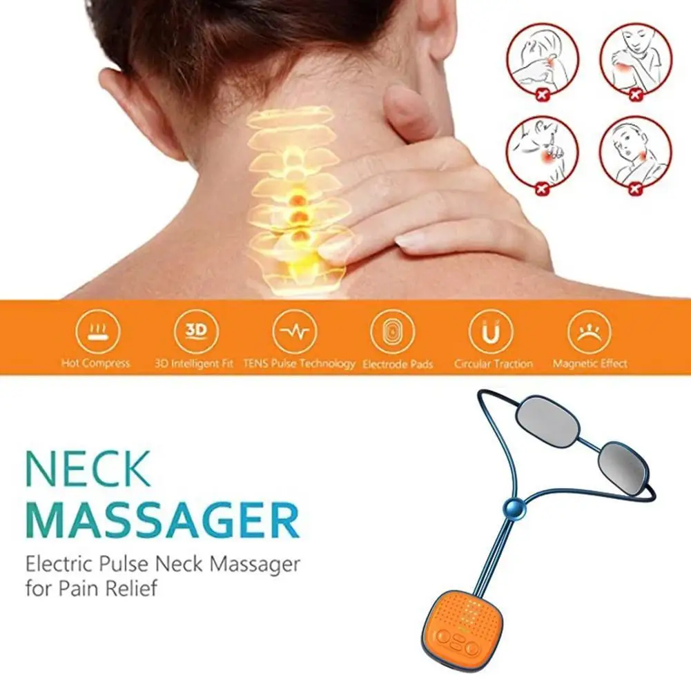 

Neck Massage Intelligent Portable Pulse 4D Cordless at Trigger Office with Massager Home Car Point Deep Use Outdoor Tissue F8F3