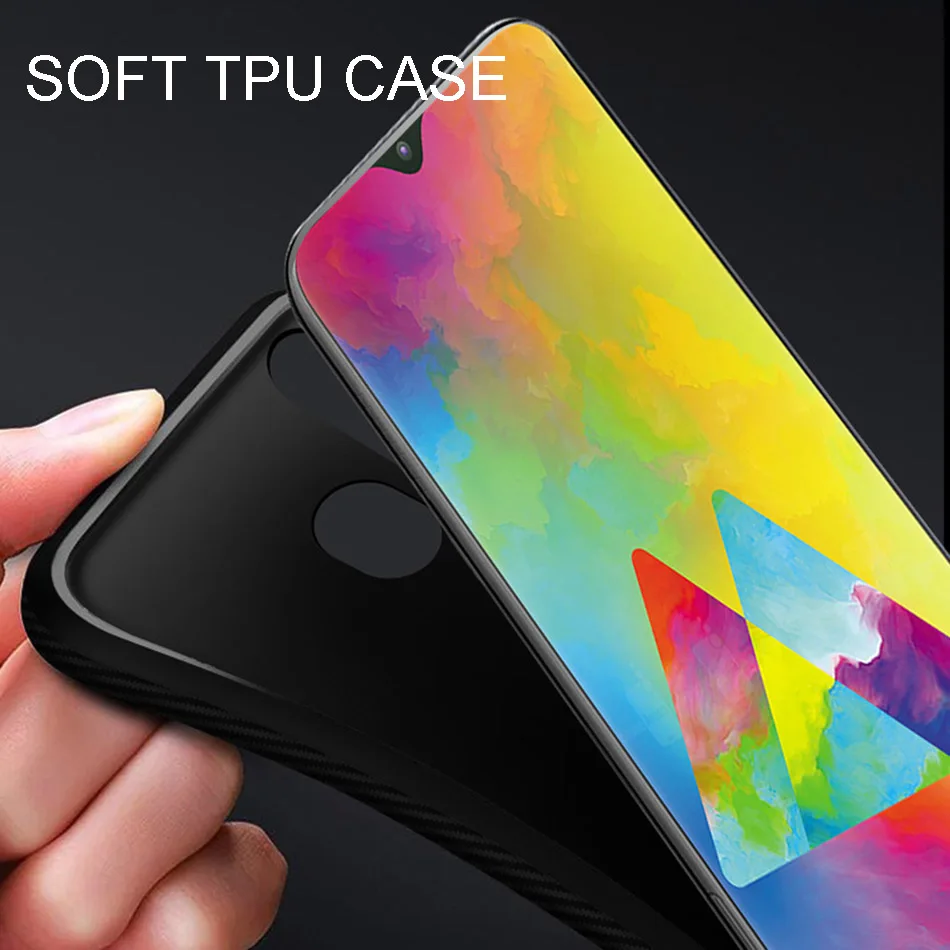 Ударопрочный силиконовый чехол для Samsung Galaxy A40 A50 A60 A50S из углеродного волокна