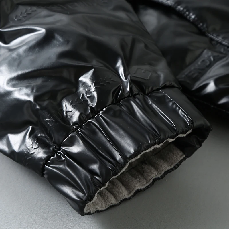 2022 Winter Jacket Men Quilted Jacket Thick Cotton Padded Coat Hooded Puffer Jacket Shiny Jackets Men Parka Plus Size 4XL-12XL