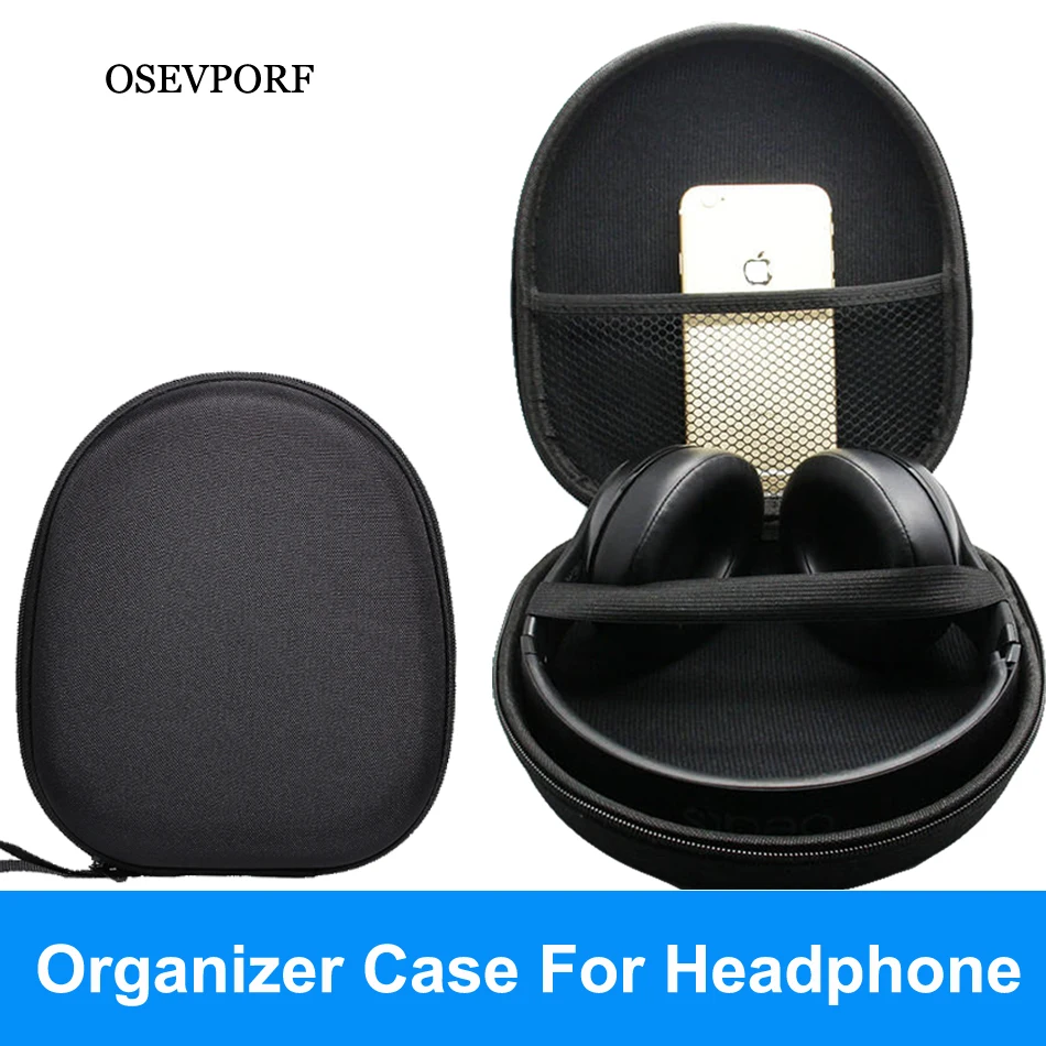 Футляр для наушников дизайнерский футляр для переноски жесткий футляр EVA чехол для наушников Наушники USB кабель защитные чехлы для SD TF карт